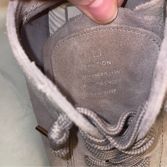 Dolce Vita Grey Suede Sneakers Side Zip Booties 7.5 - Picture 8 of 10